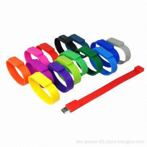 Promotional Bracelet USB Flash Drives, Nice to Tape Wrist, Pantone Match and Your Logo welcomed